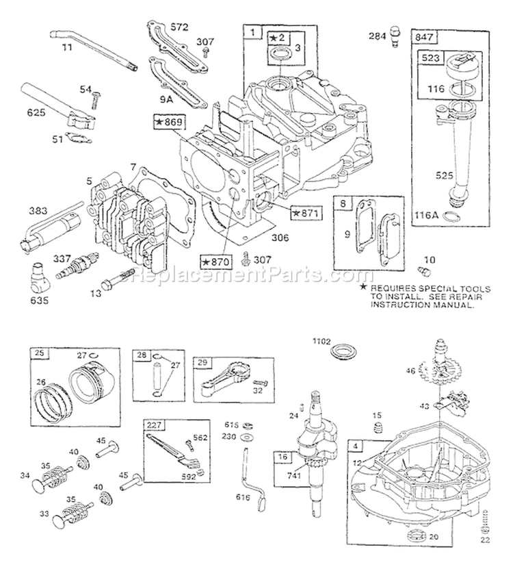 Page B Diagram and Parts List for 0764-0  Briggs and Stratton Pressure Washer